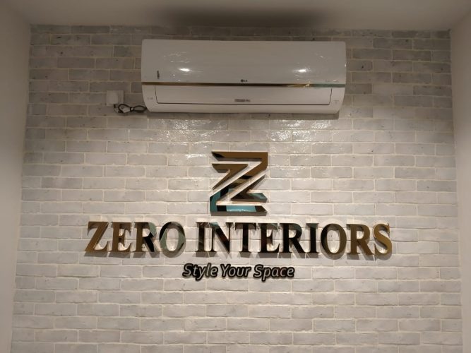 SS Letters Sign Board For Interiors